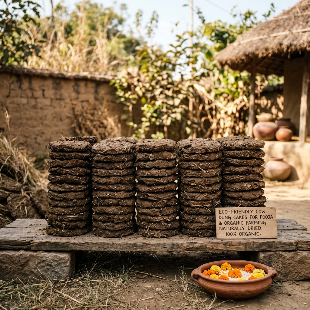 Traditional Cow Dung Cakes
